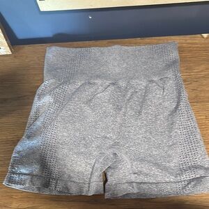 Gray Women's High-Waisted Shorts